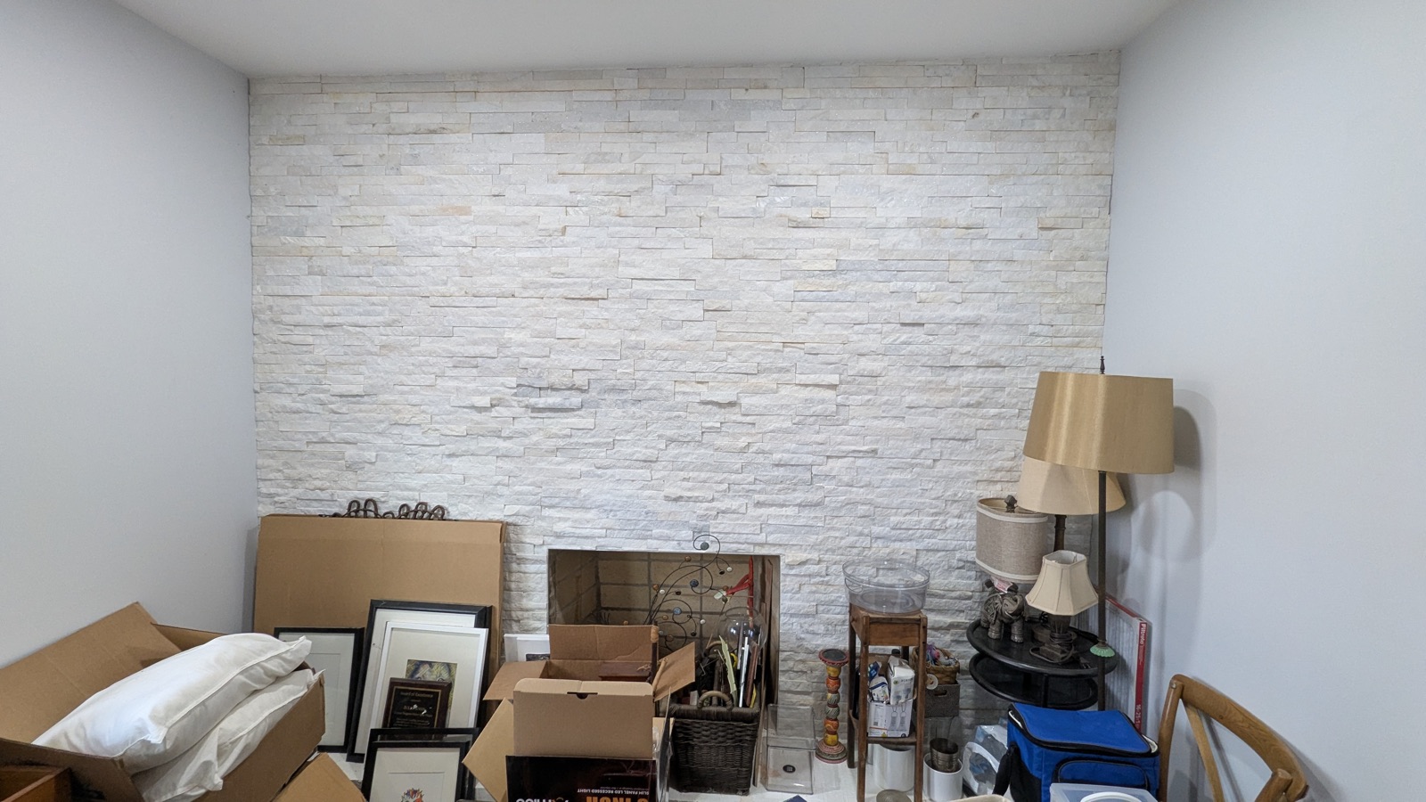Mantel prep, East Lake