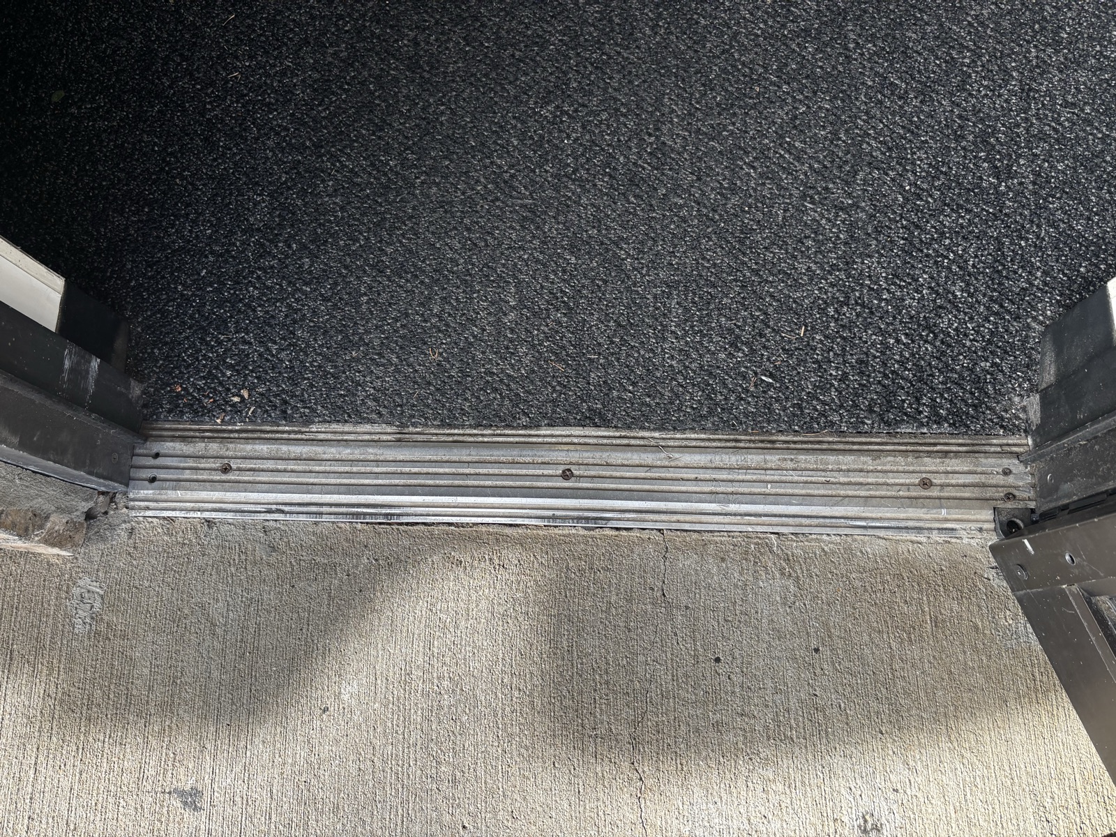 Exterior door replaced and trimmed